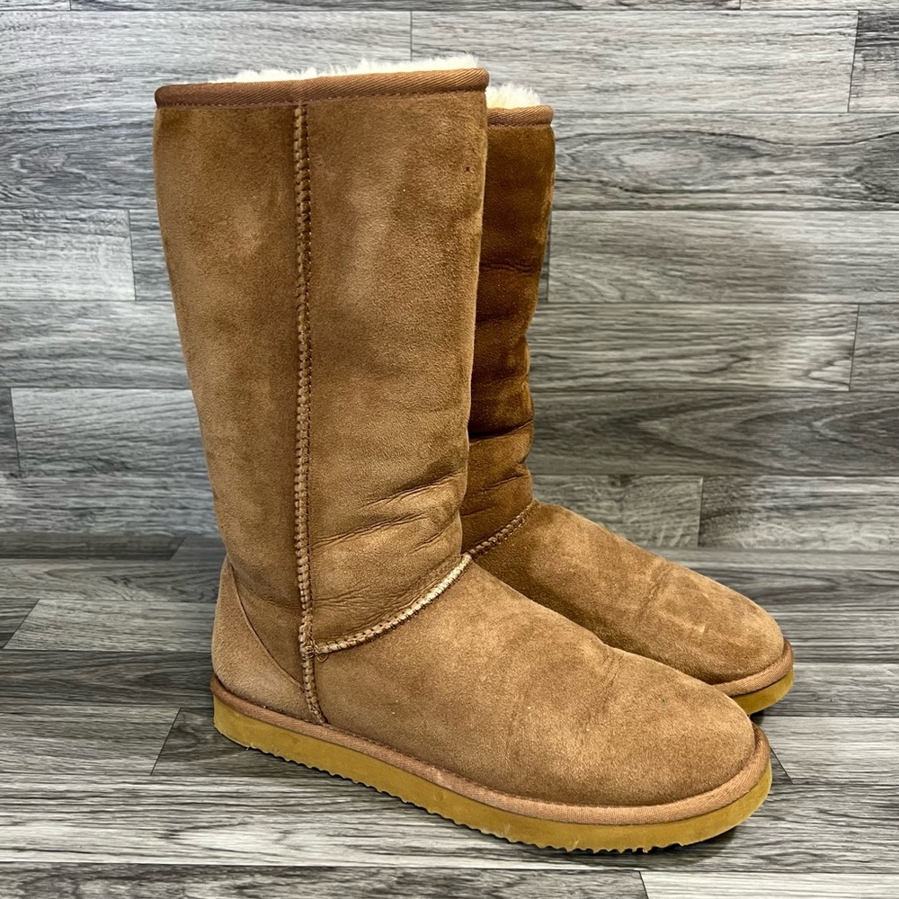 Cozie steps chestnut tall genuine sheepskin boots